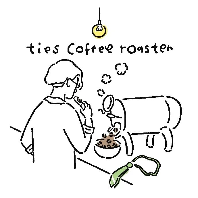 ties coffee roaster:ties coffee roasterのロゴ